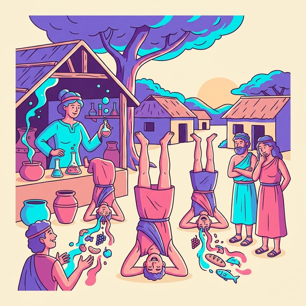 Crivsola conducting her headstand experiment with multiple subjects